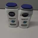 NIVEA MEN Sensitive Body Wash with Bamboo Extract, Moisturizing Body Wash for Sensitive Skin, Soap Free Shower Gel for Men with No Drying Alcohol, 16.9 Fl Oz Bottle, Pack of 3