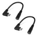 7.4V Heated Jacket and Heated Vest Battery Step-up Adapter Charger for Ororo,Venustas,WASOTO,Topdot, and Gobi Heat Heated Garments and Heated Seating(Black,2pcs)