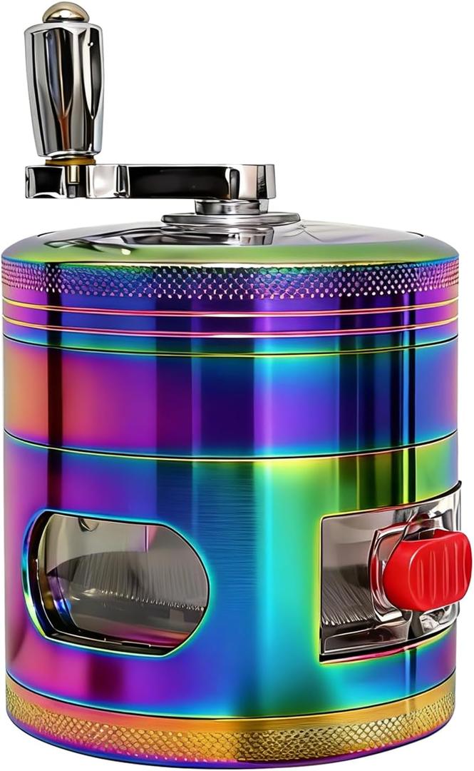 2.5 Inch Spice Grinder Kitchen Helper with Handle, Rainbow