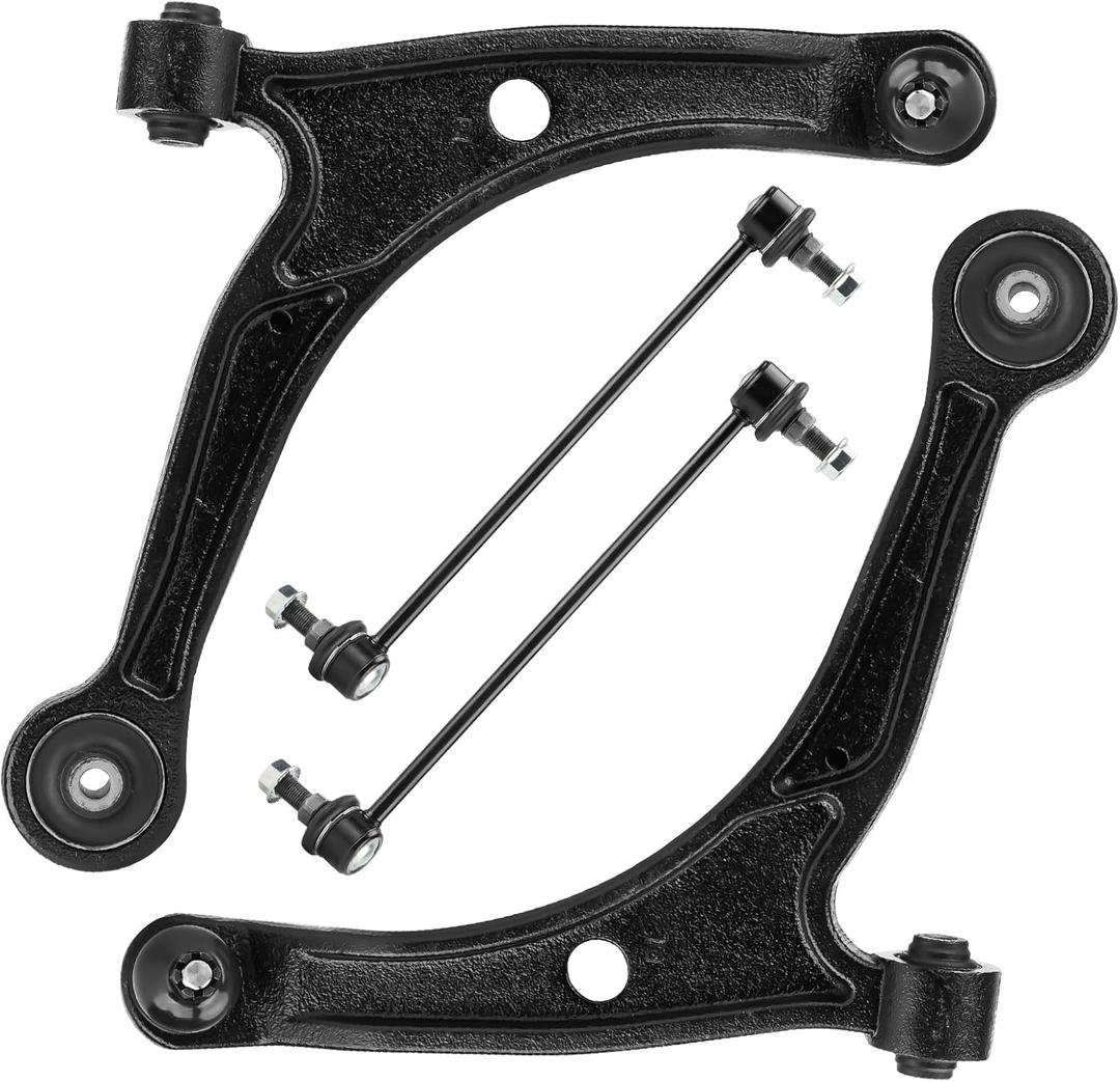 4pc Front Lower Control Arms Suspension Kit Fit for Acura MDX 2006 Honda Pilot 2006 2007 2008 with Ball Joints Sway Bar Links Left&Right K621349 K621350 K750124