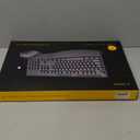 Wireless Keyboard and Mouse Combo, E-YOOSO 2.4GHz Full Sized Ergonomic Wireless Keyboard with Wrist Rest, 3 DPI Adjustable and 6 Buttons Cordless USB Mouse for Computer, Laptop, PC, Windows (Black)