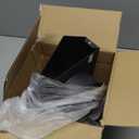 Vent Systems 6" Inch Exhaust Vent Cover with Rubber Gasket - Graphite Black Galvanized Steel - Robust Weatherproof Outdoor Air Exhaust Box - Duct or Surface Mounting - Rain and Snow Protection