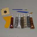 Wood Filler Kit - Repair Touch Up Paint Filler for Furniture, Tables, Cabinets, and Floors  Covers Scratches, Cracks, Stains, and Discoloration  Restore Wood Veneer, Oak, Walnut, Gray, Brown and More