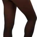 Fleece Lined Tights Women Sheer Warm Pantyhose Leggings Fake Translucent Thermal Winter Thick Tights for Dresses (XX-Large, Caramel Footless)