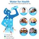 Hydrogen Water Bottle, Portable Rechargeable Hydrogen Water Bottle Generator [Gifts for Him Her], Hydrogen Water Machine for Home Travel Office Exercise (Silver)