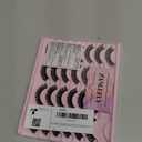 False Eyelashes Russian Strip Lashes Volume Fake Eyelashes Extension D-Curly Wispy Handmade Soft Reusable 14 Pairs Lashes Pack