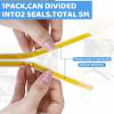 Door & Window Weather Stripping, Soundproof Insulation Seal Strip with Self-Adhesive Rubber Collision Protection