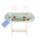 CATCHY -Food Catcher-Compatible with Stokke Tripp Trapp High Chair +11 Other High Chairs-Highchair Sold Separately-Baby & Toddler Food & Mess Catcher-Premium Linen Inspired -Under High Chair Accessory