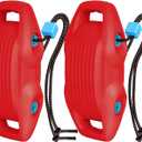 Boat Fenders Easy to Install Bumper for Docking Ideal Fender for Pontoon, Bass, Jet Ski and Fishing Boats (Red)