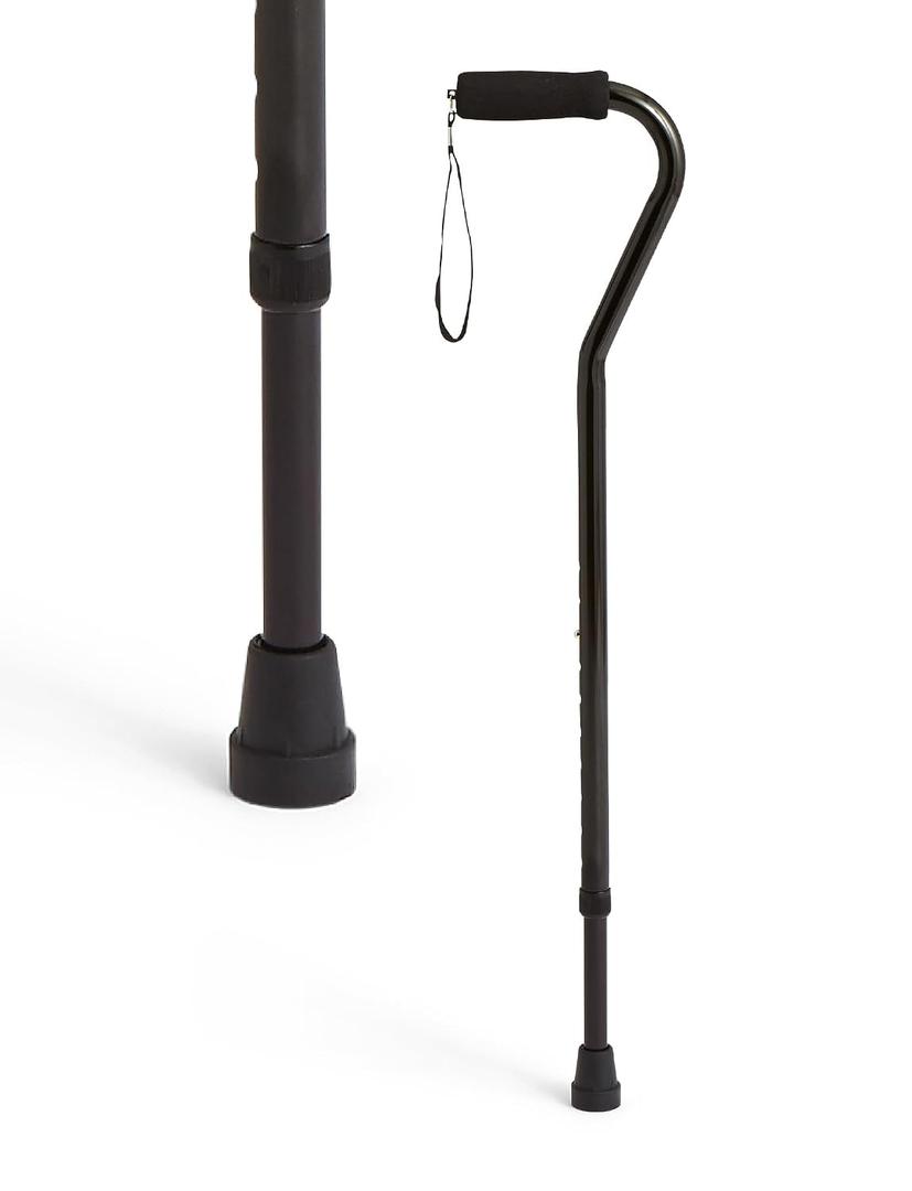 Aluminum Offset Walking Cane for Seniors & Adults is Portable and Lightweight for Balance, Knee Injuries, Mobility & Leg Surgery Recovery