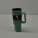 40oz Vacuum Insulated Tumbler - Large Capacity Stainless Steel Coffee Cup with Comfortable Handle, Perfect for Outdoor Camping, Driving, and Car Travel, Ideal Gift for Men and Women,Green