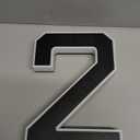 ISUNMEA 9 Inch Solar Lighted House Numbers for Outside, Light Up Waterproof LED Address Numbers Signs for Houses, Large Personalized Illuminated Exterior Modern House Numbers Light (2-Black, 9IN)