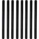 1/2 Inch Mallealbe Cast Iron Pipe, Pre Cut, Industrial Steel Black Fits Standard One Half Inch Black Threaded Pipes Nipples and Fittings, Build Vintage DIY Furniture, 10 Pack (12 Inch Length)