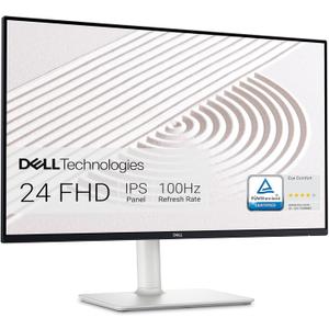 Dell Monitor 23" Dell S2425HS Monitor - 23.8 Inch, FHD (1920x1080) Display, 100Hz Refresh Rate 1500:1 Contrast Ratio, TÜV Rheinland Eye Comfort 4 Star, Integrated 2x5W Speaker, Height/Tilt/Swivel/Pivot - Ash White