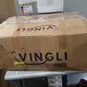 VINGLI Mid Century Modern Accent Chair, Beige Fabric Accent Chairs for Living Room Upholstered Armchair Sofa with Scooped Arms for Bedroom, Apartment, Studio, Office, Waiting Room, 29.9 inches x 30.7 inches x 33 inches