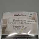 Mueller Ultratemp Twin XL Size Bed Sheets Set, Super Soft 1800, 4 Piece Set, Deep Pocket up to 16", Transfers Heat, Breathes Better, Hypoallergenic, Wrinkle, White