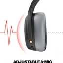 Skullcandy Crusher ANC 2 Wireless Over-Ear Bluetooth Headphones with Multi-Sensory Bass, Active Noise Cancelling, Up to 60 Hours Battery, Microphone for iPhone Android - Black/Asphalt