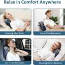 MOUNTRAX Shiatsu Back Massager with Heat, Gifts for Women Men, Back Massager for Pain Relief Deep Tissue, 3D Kneading Massage Pillow for Back