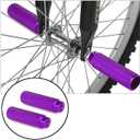 Bike Pegs 4Pcs Aluminum Alloy Anti-Skid Lead Foot Bicycle Pegs 3/8 inch Axles