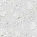 Yancorp 18"x396" Floral Wallpaper Peel and Stick Contact Paper for Bedroom Accent Wall White Gray Flowers Removable Wallpaper Boho Vintage Contact Paper for Kitchen FarmhouseDecorativ