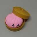 Dumpling Squishy Toy – Soft Sensory Stress Relief Fidget Toy, Slow Rising Decompression Squeeze Toy for Desk Relaxation & Everyday Stress Relief (Pink)