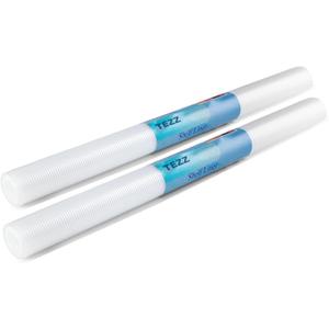 2 Rolls Shelf Liners, 17.5 Inches x 20 FEET Non-Slip Kitchen Cabinet Liner, Washable Oil-Proof Non-Adhesive Contact Paper for Kitchen Drawer, Cabinet, Shelves, Refrigerator, Storage, Desks, coutertops (Transparent)