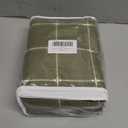 Gibelle Green Boho Farmhouse Shower Curtain with Tassels, Rustic Cottagecore Aesthetic Bohemian Chic Modern Bathroom Decor Thick Waffle Textured Fabric Shower Curtain Set with Hooks, 72x72