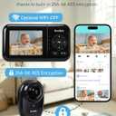 1080P High Definition Baby Monitor, Baby Monitor with Camera and Audio, Long Lasting Battery Monitor wtih Night Vision, 2-Way Talk, VOX, 5 Lullabies, 1200ft Long Range for Indoor Home Use