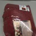 48 Inch Christmas Tree Skirt: Cable Knit Tree Skirt for 7.5FT Tree, Wine Red Tree Skirt, Vintage Tree Skirts, Rustic Farmhouse Christmas Decorations (Medium)