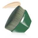 Foundation Makeup Brush Flat Top Kabuki Brush Hexagon Face Blush Liquid Powder Foundation Brush for Blending Liquid, Cream or Flawless Powder Cosmetics with Bonus Protective Case (Green)