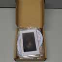 Inkless Baby Hand and Footprint Kit - Two-Sides Babys First Christmas Ornament Footprint Kit,Personalized Baby Gifts Photo Frame,Cute Newborn Keepsake for Nursery Decor,New Mom Gifts(Oval/Alpine White)