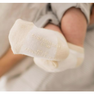 Burt's Bees Baby Baby Socks Ankle or Crew Height Made with Soft Organic Cotton - 3 Packs With Non-Slip Grips for Babies and Newborn Babies, 2T-3T