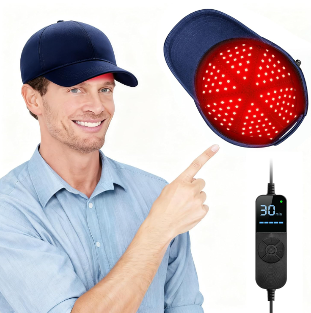 Laser Hair Growth Cap, Red Light Hat For Hair, Blue