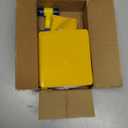 Magicbox Floor Gap Fixer Tool with 5PCS Sticky Pads and Rubber Mallet for Flooring Gap Repair, Compatable with Laminate Flooring, Solid Wood Flooring etc Orange, 180LBS Suction