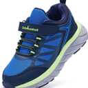 Boys Girls Kid Orthopedic Walking Shoes Arch Support: Breathable Plantar Fasciitis Pain Relief Casual Sneakers, Supportive Flat Feet Arch Orthotic Travel Hook and Loop Shoes Dark Blue Little Kid 1.5