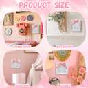 DoubleFill 4 Pcs Pink Bow Light Switch Covers Cute Pink Bow Outlet Covers 3D Decor Duplex Receptacle Wall Plates Preppy Room Decor for Women(4.5 X 4.5,Square)