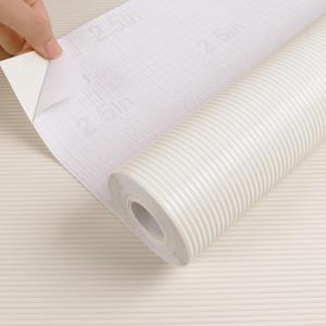 Self-Adhesive Cabinet Drawer Liner: 11.8 Inch Wide x 98.5 Inch Peel and Stick Cream White Shelf Liner - Non-Slip Removable Cupboard Mats for Small Pantry Shelves