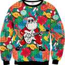 Arvilhill Men's Ugly Christmas Funny Graphic Long Sleeve Unisex Sweatshirt (S-3XL) (M)