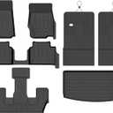 Binmotor-Floor Mats & Cargo Liner for Jeep Grand Cherokee L 2021-2025 (Only for 6 Seater Without Center Console), TPE All Weather Car Mats for Jeep Grand Cherokee L Accessories Custom Fit