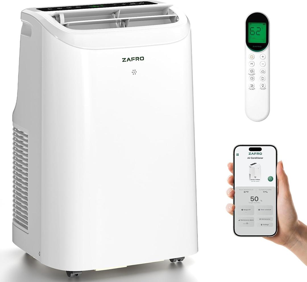 ZAFRO Portable Air Conditioners, 12000 BTU (8000 BTU SACC)