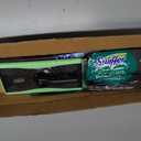 Swiffer Sweep & Mop Deluxe 2-in-1 Multi-Surface Kit for Floor Cleaning, Includes 1 Sweeper Device, 5 Dry Sweeping + 6 Wet Mopping Heavy Duty Cloths, Black