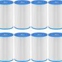 Cold Plunge Filter 20 Micron 5" x 2.5" Water Filter Replacement Cartridge Compatible with Any Cold Plunge System Ice Pod Filters Ice Bath Filter (8-Pack) (1)