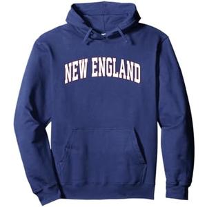 New England - Throwback Design Print - Classic Pullover Hoodie, 2XL