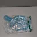 8PCS Hamster Tunnel Tube DIY Assorted Toy Transparent Adventure Pipe Playground Excercise Set for Mouse Syrian Hamster Gerbil Rat (Blue)