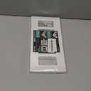 [4 Pack] BESTTEN 2 Gang Screwless Decorator Wall Plate, Mid-Size H4.88" x W4.93", USWP6 Gloss Snow White, Faceplate Cover for Decorative Receptacle Outlet & Switch