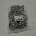 Antique Brass Curtain Rings with Eyelets for Up to 1.2-inch Curtain Rods (Set of 30 PCS Curtain Rings)