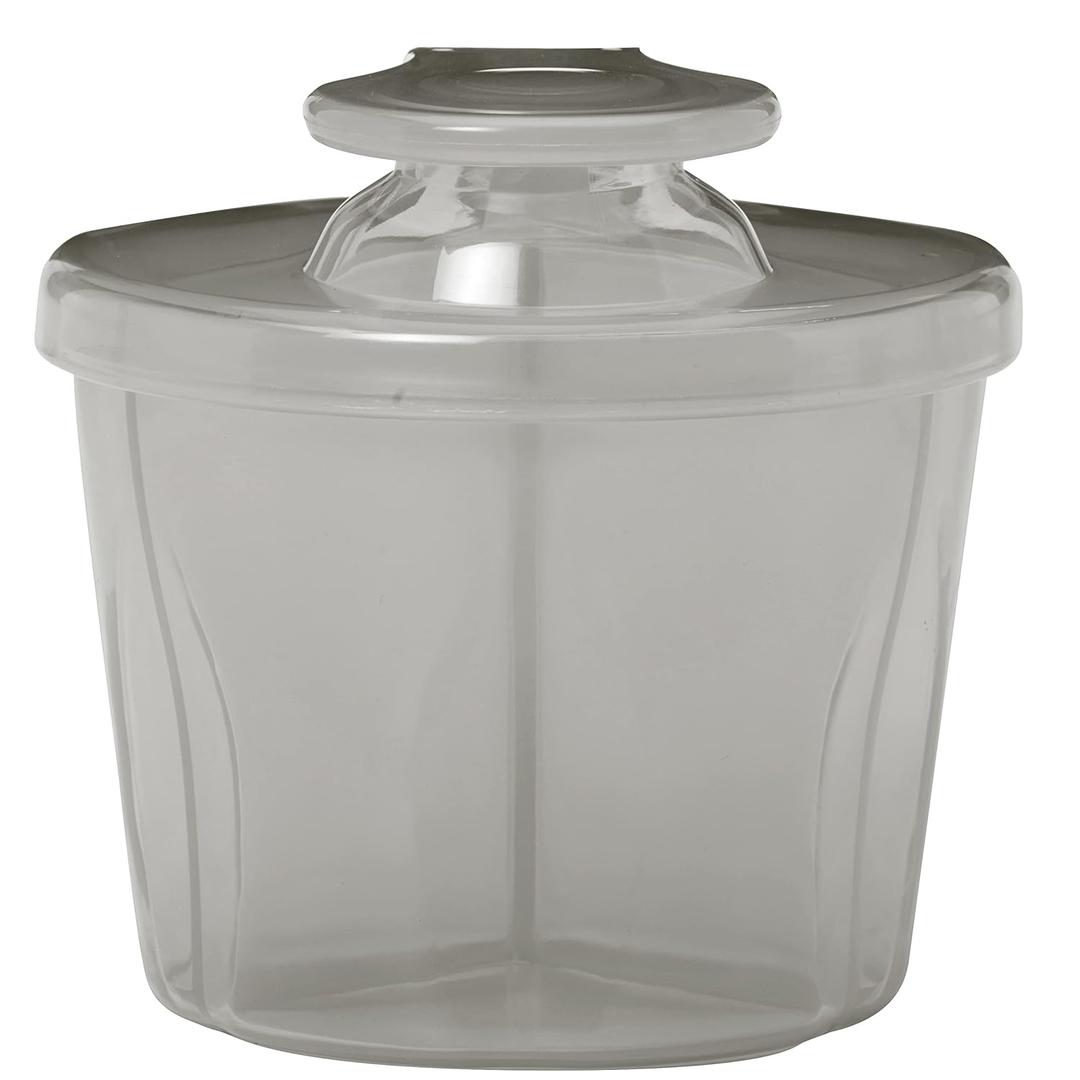 Dr. Brown's Baby Formula Dispenser with Snap-On Lid for On-the-Go Feedings,Milk Powder Dispenser for Traveling with Infant,Gray (1-Pack, Gray)