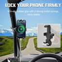 UTV Phone Mount Heavy Duty, Aluminum SXS Phone Holder 360 Adjustable for 1.75"-2" UTV Round Bar, Fit RZR Ranger Maverick x3 Talon Pioneer Mule for 4 to 7.2 Inch Cell Phone
