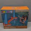 JOYIN XL Inflatable Pool Float Set, 125'' Volleyball Net & Basketball Hoops, Extra Large Floating Swimming Game Toy for Kids and Adults, Summer Floaties, Volleyball Court|Basketball, XL-Orange