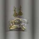 Coat Hooks for Wall Hanging Heavy Duty Wall Mounted Brass Plated, 5 Pack